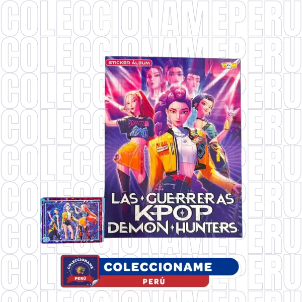 400-01 Álbum Daemon Hunter (K-pop) + Set Completo De Figuras para Pegar