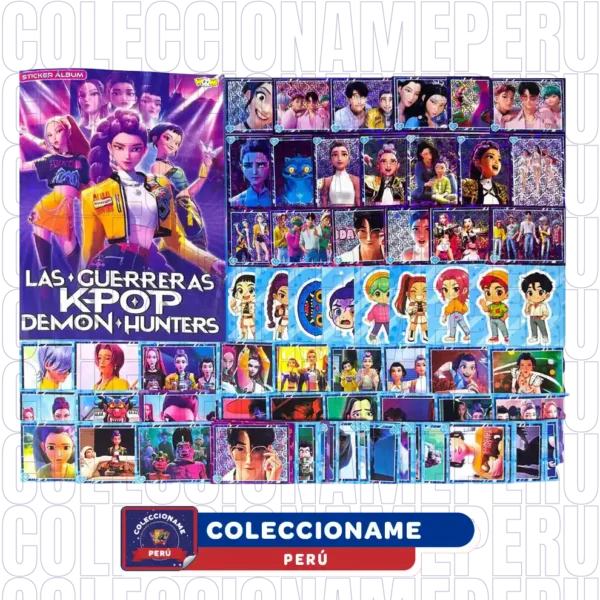 402-01 Álbum Daemon Hunter (K-pop) + Set Completo De Figuras para Pegar