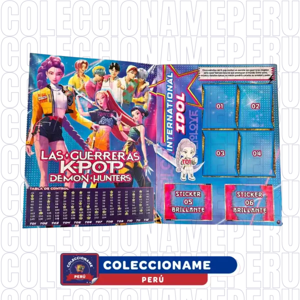 403-01 Álbum Daemon Hunter (K-pop) + Set Completo De Figuras para Pegar