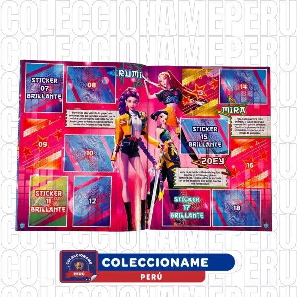 405-01 Álbum Daemon Hunter (K-pop) + Set Completo De Figuras para Pegar