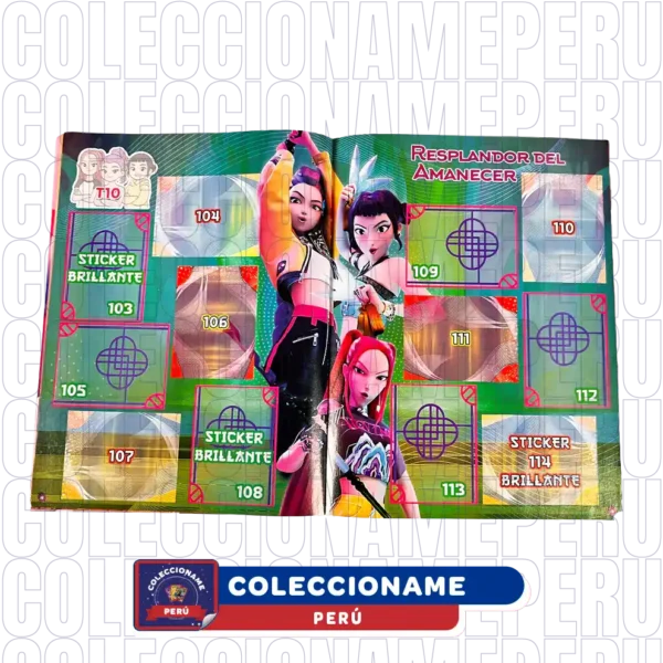 408-01 Álbum Daemon Hunter (K-pop) + Set Completo De Figuras para Pegar