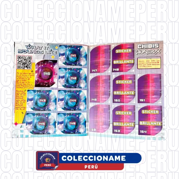 Álbum Saja Boys 2 en 1 + Set Completo De Figuras para Pegar