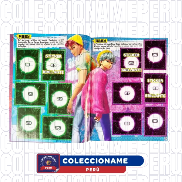 Álbum Saja Boys 2 en 1 + Set Completo De Figuras para Pegar