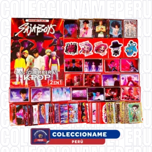 Álbum Saja Boys 2 en 1 + Set Completo De Figuras para Pegar